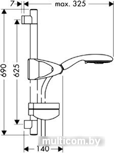 Душевой гарнитур Hansgrohe Raindance E100 AIR 3jet [27883000]