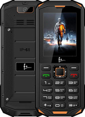 Кнопочный телефон F+ R240 (черный/желтый)