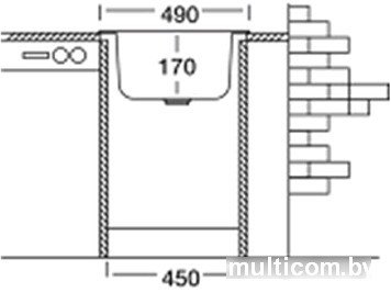 Кухонная мойка Kromevye EC 245 D
