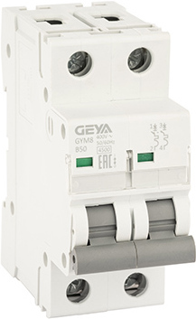 Выключатель автоматический GEYA GYM8 2P 50А B 4.5кА GYM82P50B