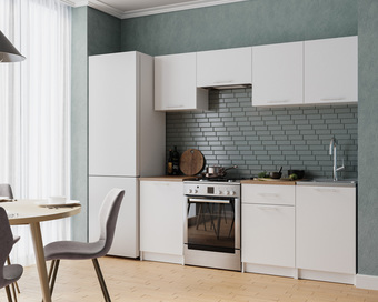 Готовая кухня Мебель-АРС Адель 2.1 м (белый)