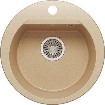 Кухонная мойка Polygran Atol-460 (бежевый 27)