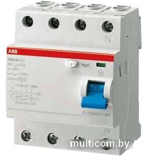 Устройство защитного отключения ABB F204 4P 63A 30mA 6kА 4М 2CSF204001R1630