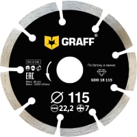 Отрезной диск алмазный GRAFF 18115
