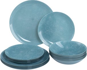 Набор тарелок Luminarc Melitina Blue V9722 (18пр)