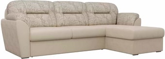 Угловой диван Лига диванов Бостон 100535 (бежевый с цветами)