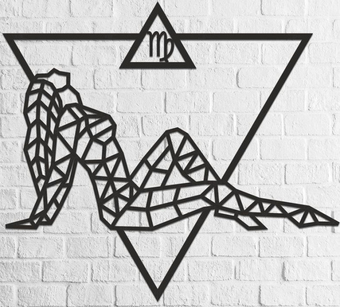 Настенная фигура Eco-Wood-Art Знак зодиака Дева