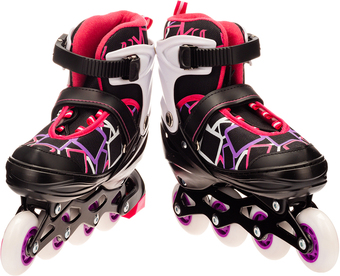Роликовые коньки Favorit 8802-M-PN (р. 34-37)