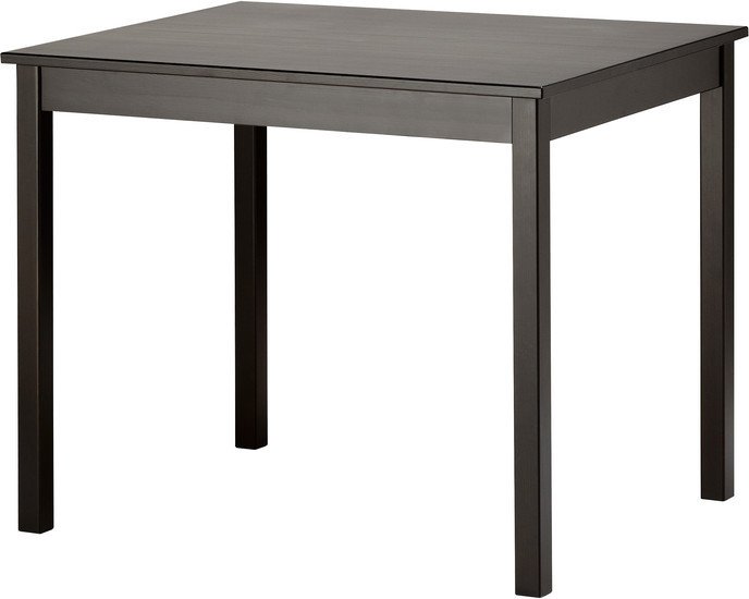 Обеденный стол Ikea Олмстад коричнево-чёрный (802.403.84)