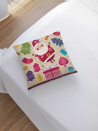 Чехол на подушку JoyArty Дед Мороз в мечтаx sl_78060