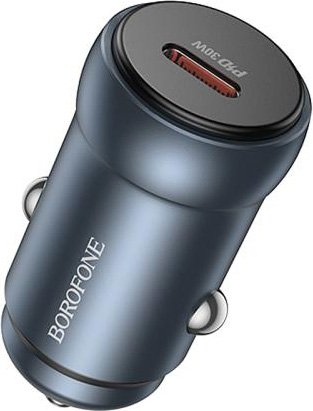 Автомобильное зарядное Borofone BZ32 (серый)