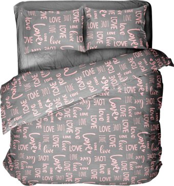 Постельное белье Блакiт Love 1.5сп 70х70 615005/457983 К