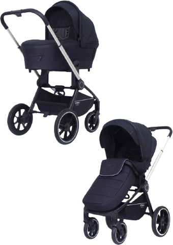 Универсальная коляска Rant MOWbaby Zoom PU (2 в 1, silver black)