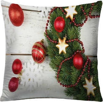 Чехол на подушку JoyArty Шарики и звезды на праздник sl_21512