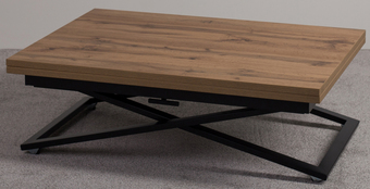 Стол-трансформер Levmar Compact D38/S53 (дуб вотан/черный)