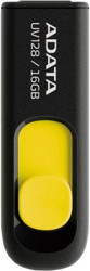 USB Flash A-Data DashDrive UV128 Black/Yellow 16GB (AUV128-16G-RBY)