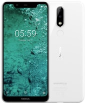 Смартфон Nokia 5.1 Plus (глянцевый белый)