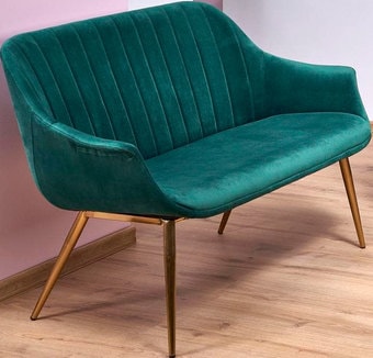 Софа Halmar Elegance 2 XL (темно-зеленый/золотой)