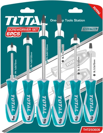 Набор отверток Total THT250606 (6 предметов)