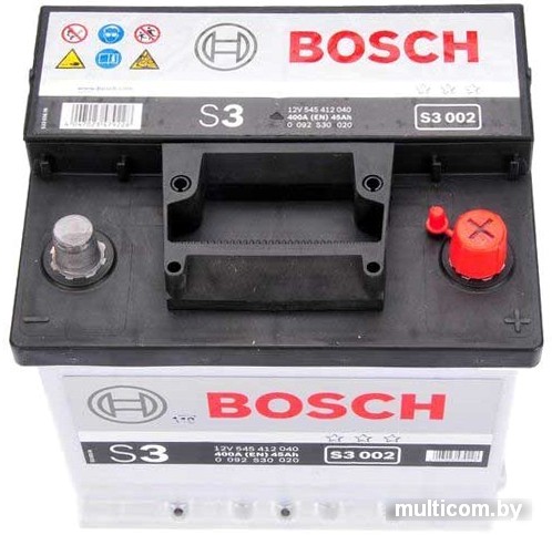 Автомобильный аккумулятор Bosch S3 002 (545412040) 45 А/ч