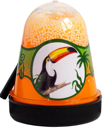 Слайм Jungle Slime Тукан с белыми шариками BS300-132