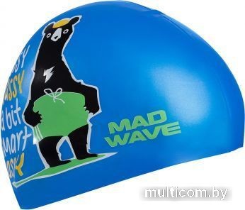Шапочка для плавания Mad Wave Smart Assy (синий)