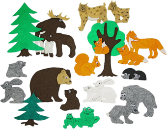 Развивающая игра Lip Lip Веселые липучки. Дикие животные LIP1067