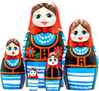 Развивающая игра Брестская Матрешка В польском народном костюме (набор 5 шт)