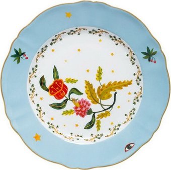 Тарелка обеденная Bitossi Fabula FTB00050 (букет)