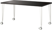 Письменный стол Ikea Линнмон/Крилле (черный/белый) [190.019.43]