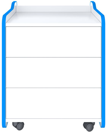 Тумба VMM Game Case 50 White Blue CS-2WEBE (белый/синий)