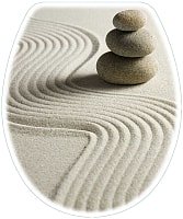 Сиденье для унитаза Bisk Yucca Foto 04155 (камни)