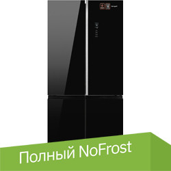 Холодильник side by side Weissgauff WCD 590 Nofrost Inverter Premium Biofresh Black Glass