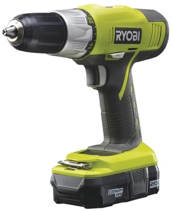 Дрель-шуруповерт Ryobi R18DDP-L13S 5133002250 (с 1-м АКБ, сумка)