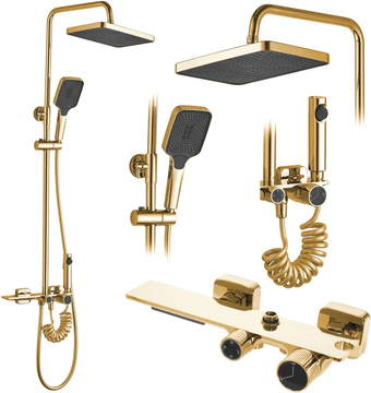 Душевая система Rea Helix Gold REA-P6619