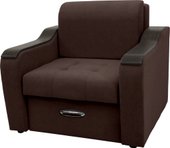 Кресло Сириус Лидер-3 ППУ 105x110 (Eva 04 велюр темно-коричневый)