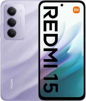 Телефон Xiaomi Redmi 15 4G 6GB/128GB международная версия (фиолетовый)