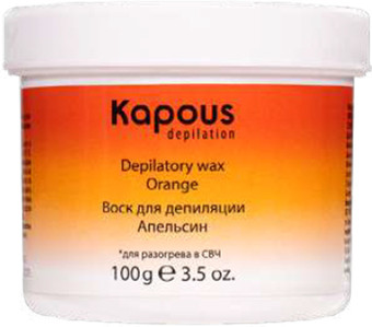 Воск Kapous Depilation Апельсин для разогрева в СВЧ-печи (100г)
