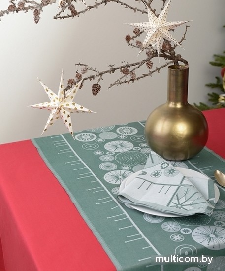 Tkano New Year Essential TK21-NA0012 (зеленый/ледяные узоры)