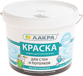 Лакра Для стен и потолков водно-дисперсионная 6.5 кг (белоснежный)