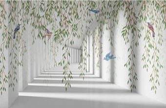 Виниловые обои Citydecor Flower Tunnel 3D 1 400x260