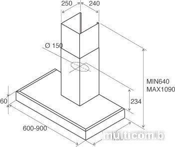 Кухонная вытяжка Jetair Pola 60 INX (55916908)