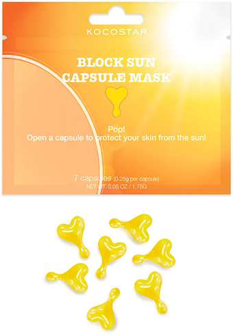 Крем солнцезащитный Kocostar Sunscreen Capsule Mask Для лица (50 капсул)