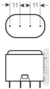 Люминесцентная лампа Osram Dulux L 2G11 18 Вт 4000 К