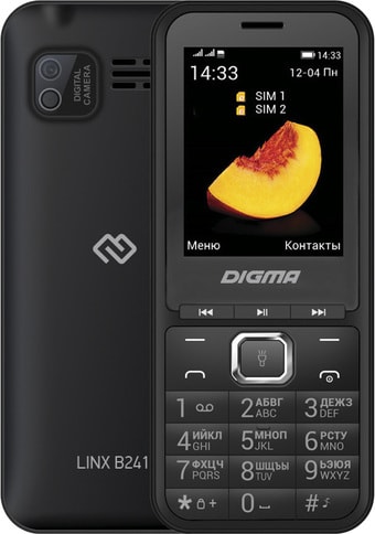 Мобильный телефон Digma Linx B241 (черный)