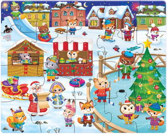 Пазл Puzzle Time Новогодний праздник 6492515