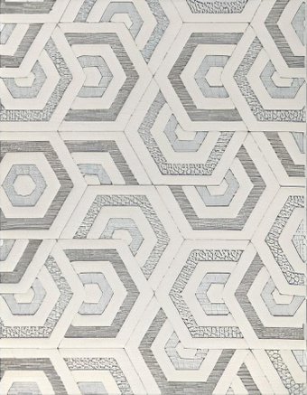 Ковер для жилой комнаты Linea Hali Elegant P1341-GREY (1.5x2.3)