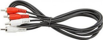 Кабель VCOM VAV7158-1.5M RCA - RCA (1.5 м, черный)