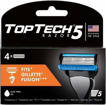 Сменные кассеты для бритья TopTech 4 сменные кассеты Razor 5