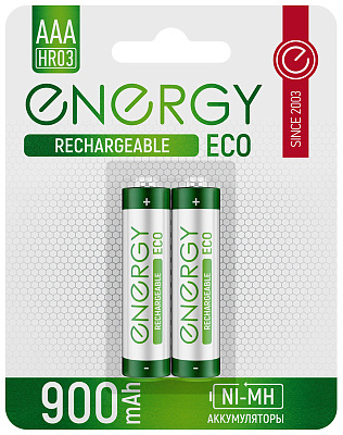 Аккумулятор Energy Eco NIMH-900-HR03/2B АAА 104987